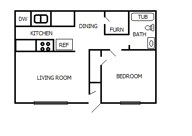 1HAB/1BA - North Park Apartments