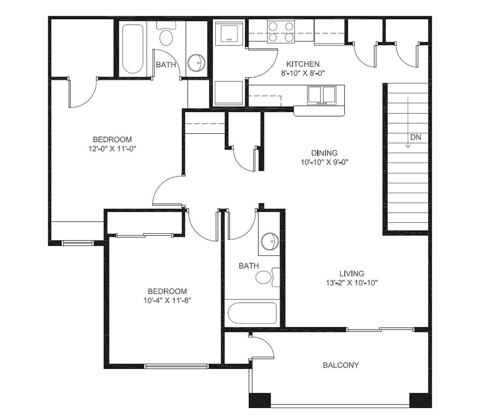 2HAB/2BA - Prescott Apartments