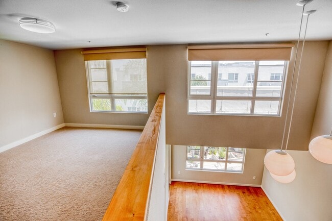 Loft-style living available in the townhomes with large windows for beautiful light - 5550 Wilshire at Miracle Mile by Windsor