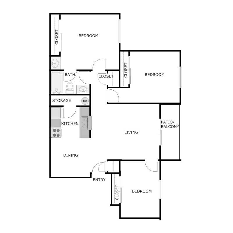 GLEN ARBORS – 3 Bed 1 Bath