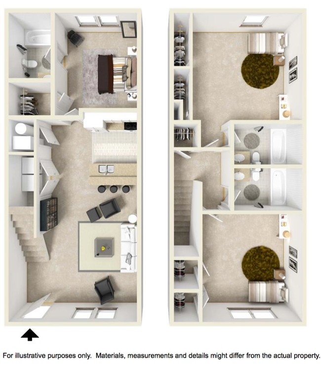 Plano de planta - Players Club Apartments