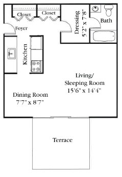 Estudio - Golfside Apartments