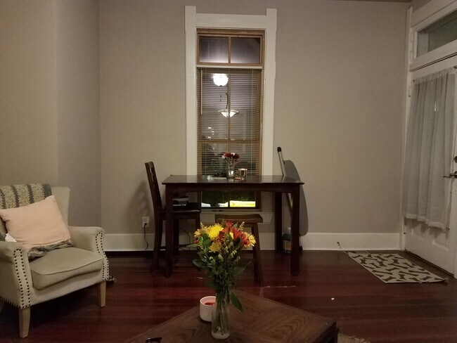 Enter to very large open living room and dinning room space with huge new Victorian windows ! - 124 N Oriental St