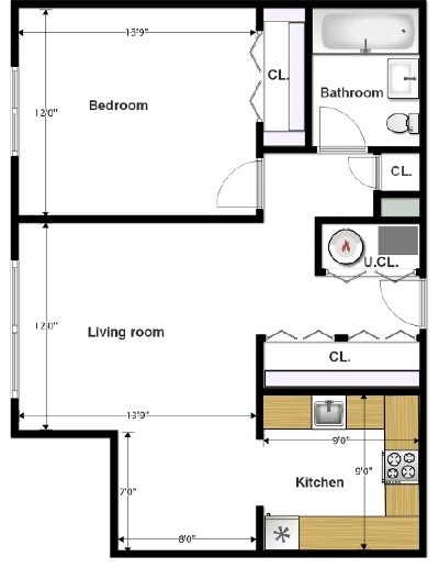 1HAB/1BA - Rosalia Manor