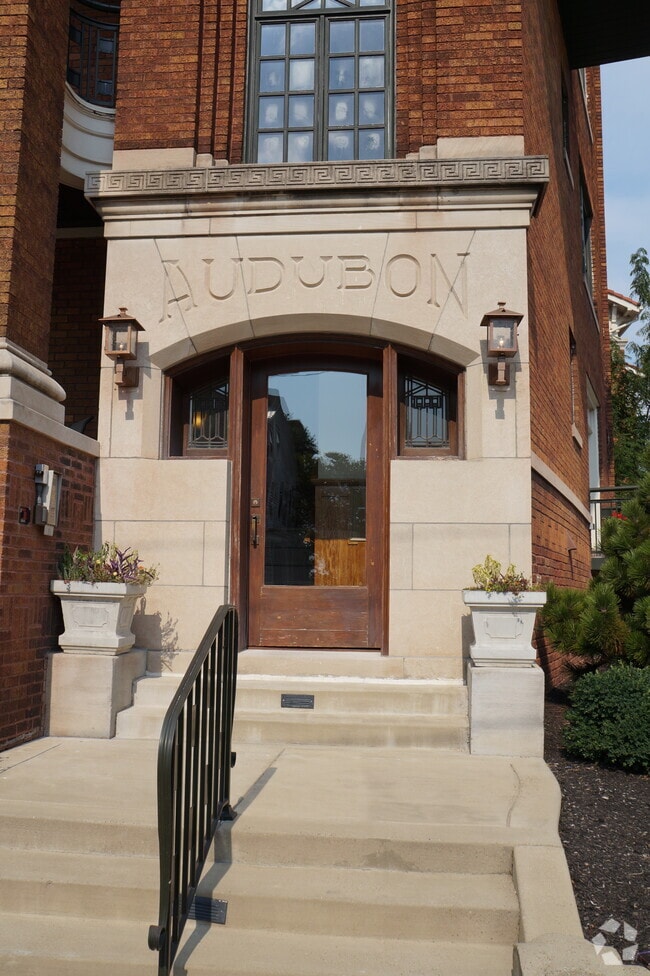 The main entrance along Riverside Drive. - The Audubon