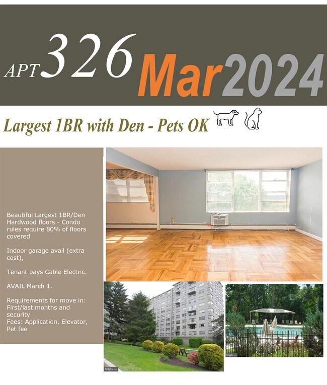 1030 E Lancaster Ave Unit 326, Bryn Mawr, PA 19010 Condo for Rent in