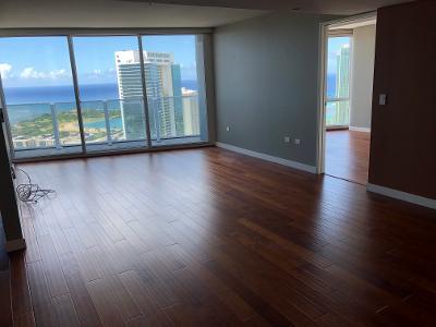 Wood floor throughout the unit - 1288 Kapiolani Blvd