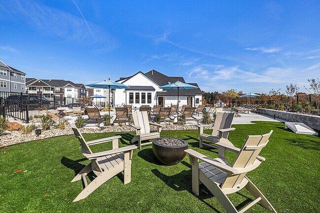 Patio de la casa club - Hadley Place Apartments