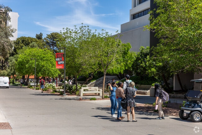 Students call UNLV in University District their home.