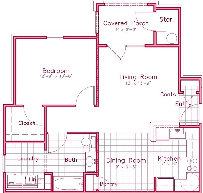 1HAB/1BA - Randall Place Apartments