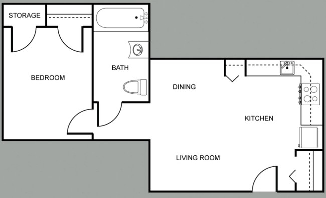 1BR/1BA - Tall Pines