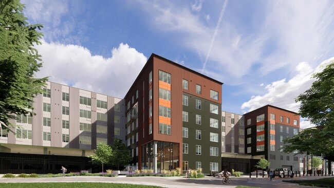 Exterior Front Building Entrance - Montage