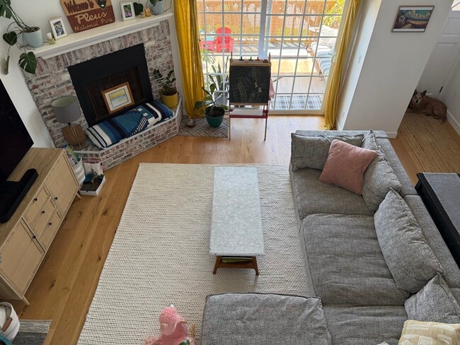 Living Room (from kitchen level) - 222 S Guadalupe Ave