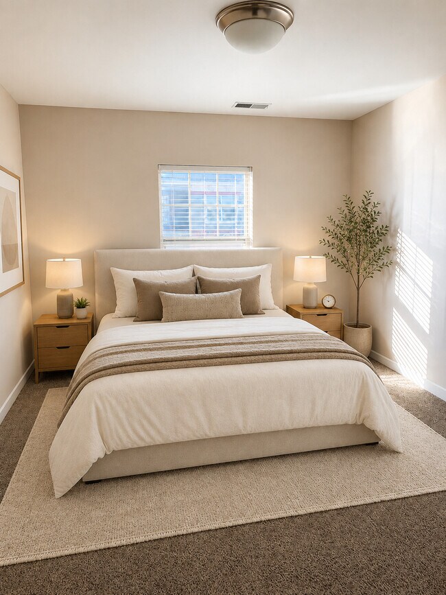 Dormitorios diseñados para la vida cotidiana en los apartamentos Tuscany Place en Papillion, NE - Tuscany Place