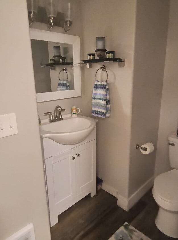 Bathroom with shower - 705 S Higbee Ave