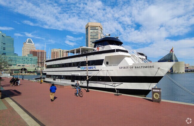 The Inner Harbor Promenade in Riverside takes you from Downtown Baltimore to Federal Hill.