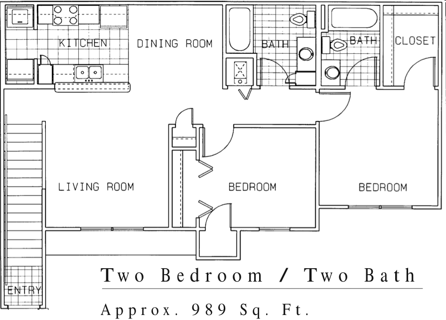 Plano de planta - Remington Square Apartments