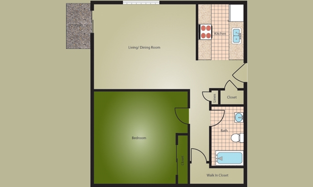 1BR/1BA - Lawrence Saltis Plaza