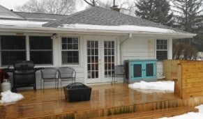 Rear deck overlooking private yard - 2416 Burrmont Rd