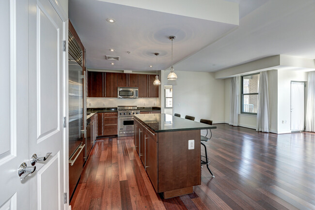 Open Living - Island Kitchen - 2425 L St NW