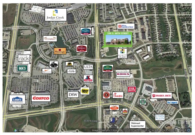 Property Location - The Plaza at Jordan Creek Crossing