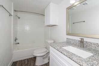 1BR, 1BA - 700SF - Bathroom - Cedar Lane Apartments