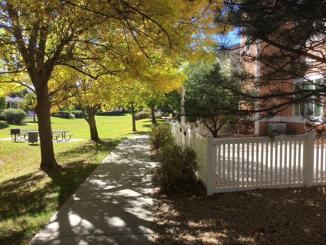 Unit has its own private patio that faces serene greenspace - 2035 Grays Peak Dr (Loveland, CO)