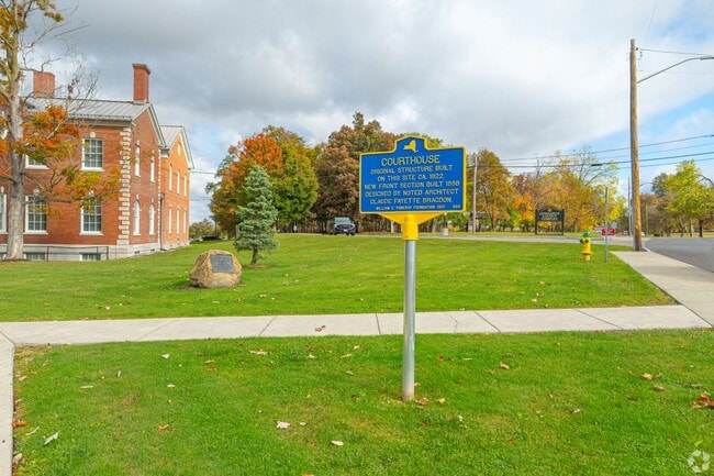 Historic markers share Geneseo’s rich cultural heritage.