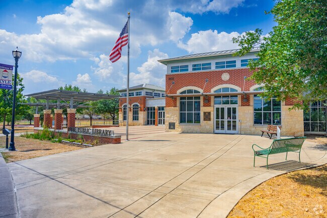 Kyle's new public library has all of the amenities of large libraries.