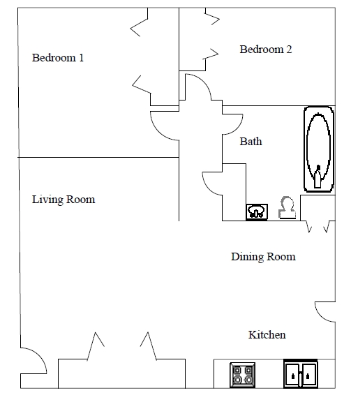 2 HAB/1 HAB - Willow Creek I & II Apartments