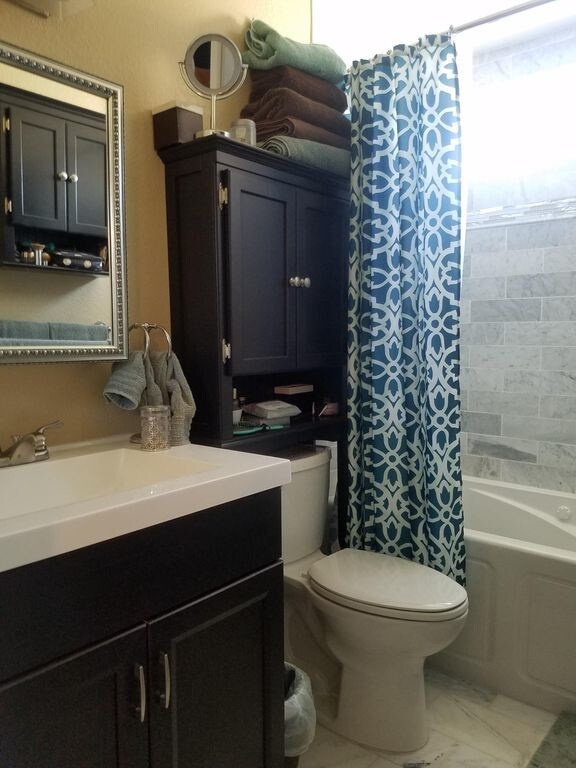 Marble Tiled bathroom with soaking tub - 3970 Utah St