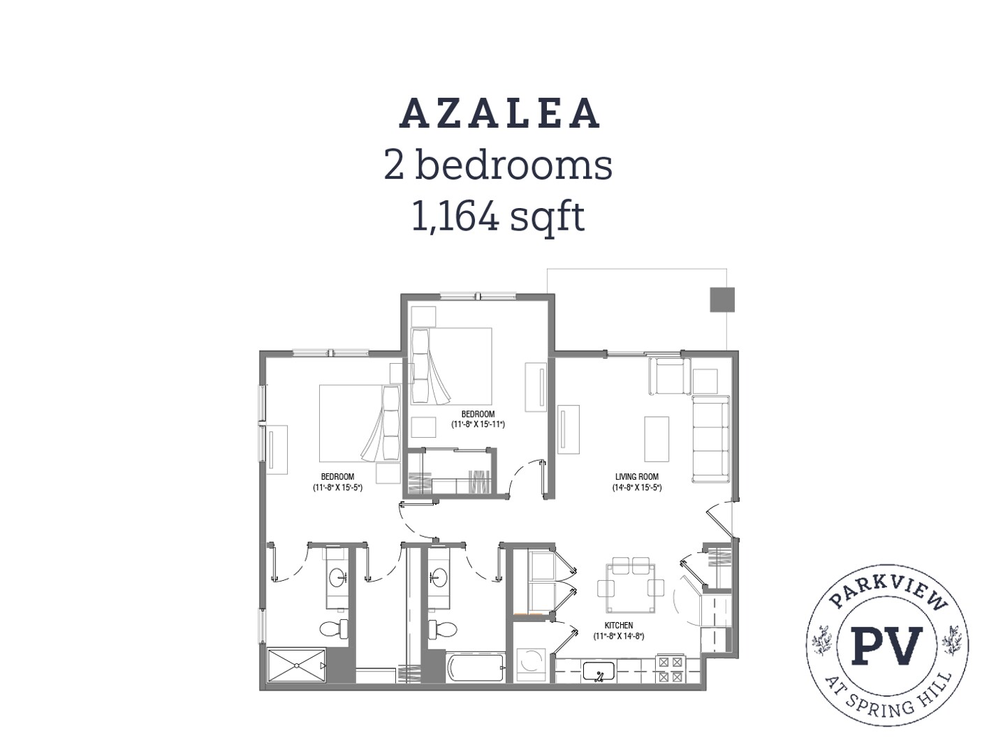 Parkview at Spring Hill Apartments – Azalea (End)