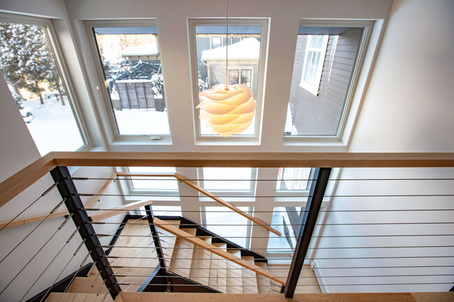 looking down at the stairwell - 7 Jackson Ct