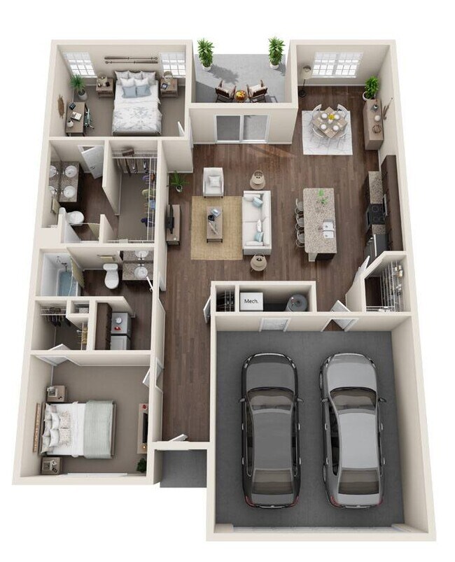 Plano de planta - Redwood Whiteland