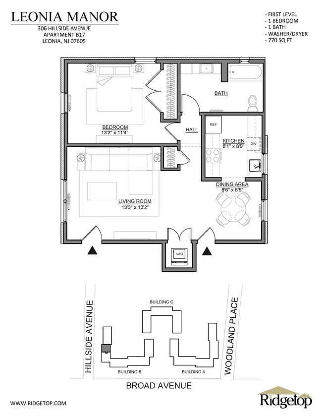 Foto del interior - Leonia Manor: In-Unit Washer & Dryer, Heat...