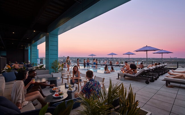 Rooftop Pool & Lounge - X Denver Apartments