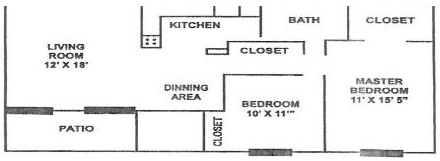 2HAB/1BA - Detrick Plaza Apartments