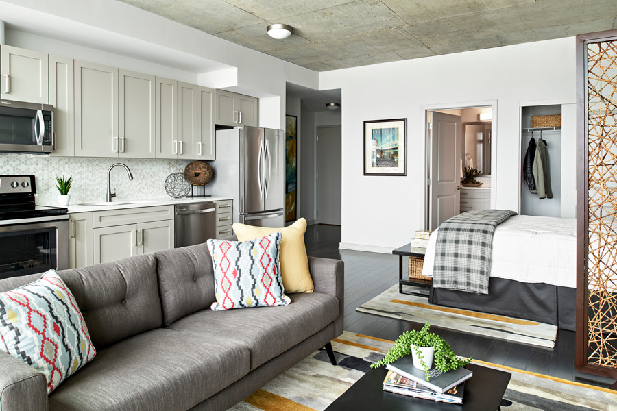 Offering expansive studio apartments - SkyHouse Nashville