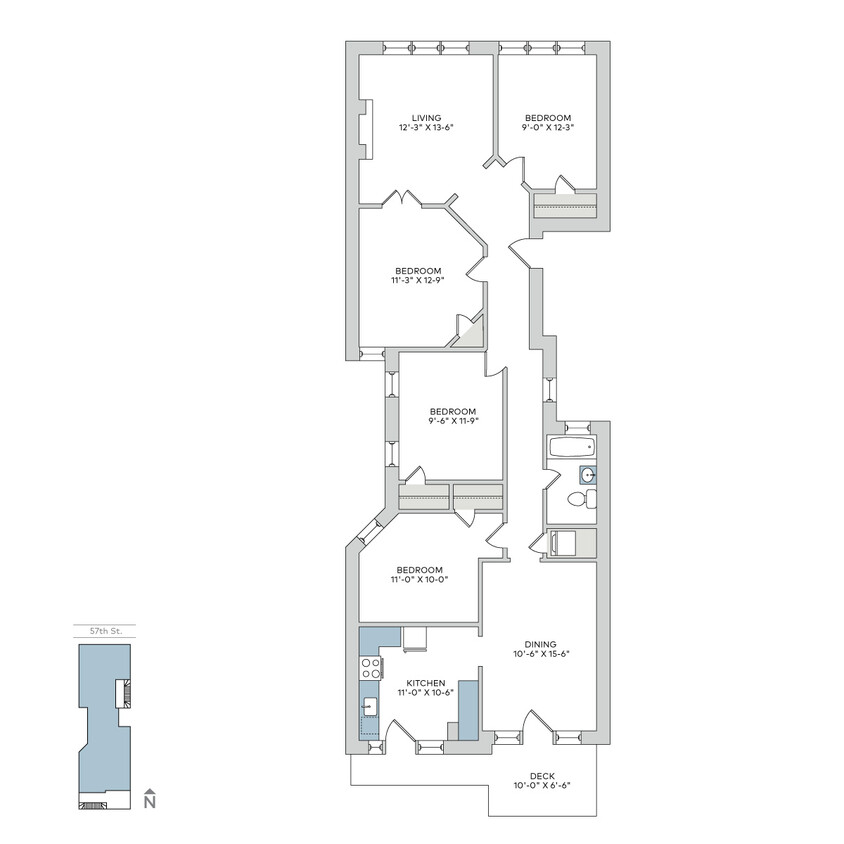 Floorplan - 1323 E. 57th St