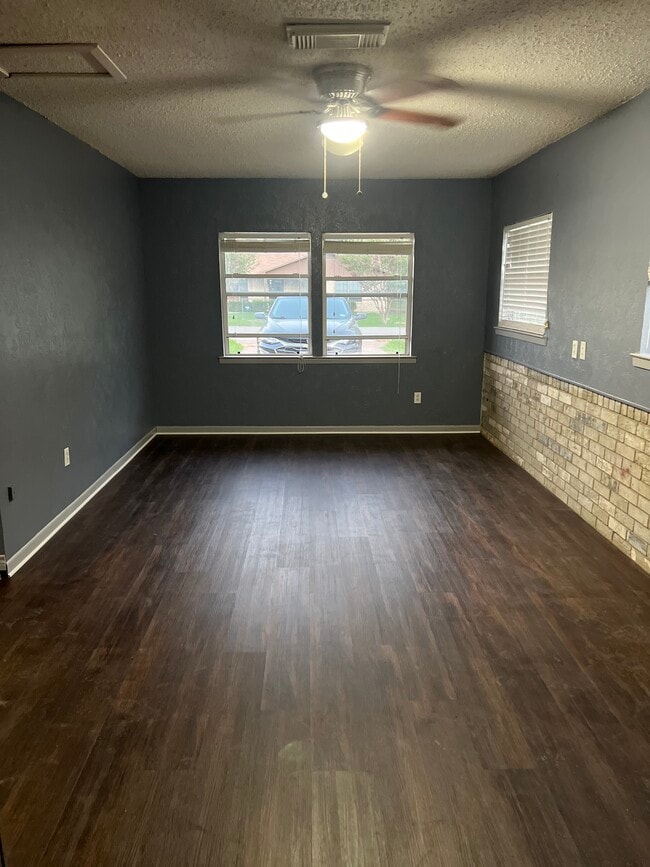 Newly installed floor in den - 310 Lee St