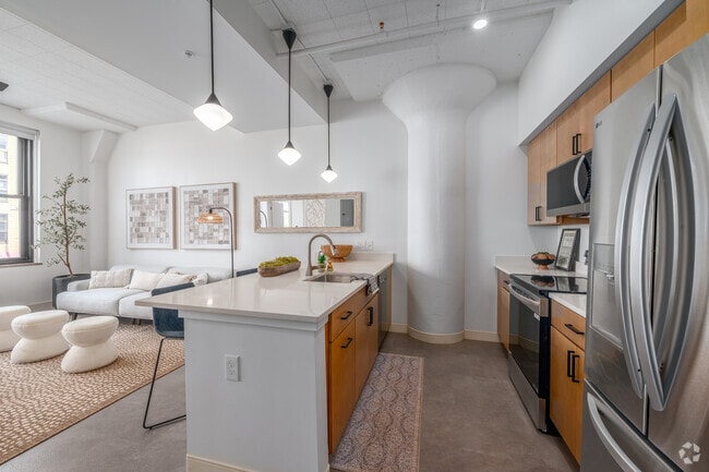 1BR, 1BA - 691SF - Style A - Kitchen - Life At Agora Apartments