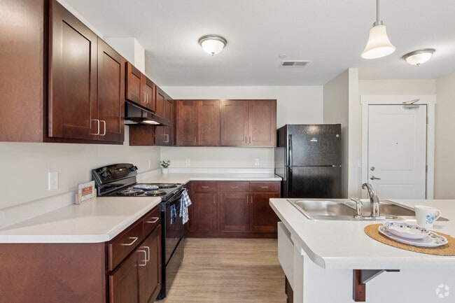 2BR, 1BA - 913SF - Kitchen - Foster Senior Lofts