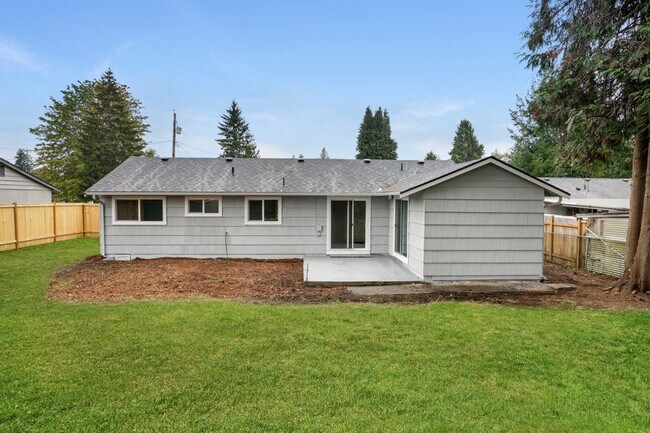 Back porch, back yard - 16811 120th Ave SE