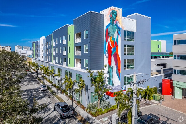 2nd Street Exterior Shot - Bold Lofts Apartments & Private Office Rentals