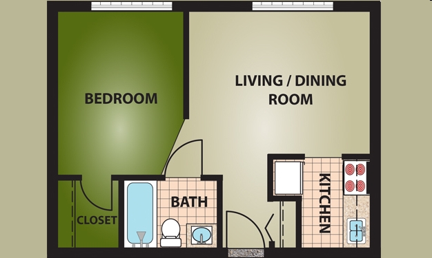 1BR/1BA - Judson Terrace