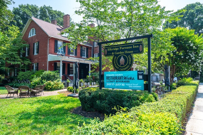 The landmark Elkridge Furnace Inn was built around 1744