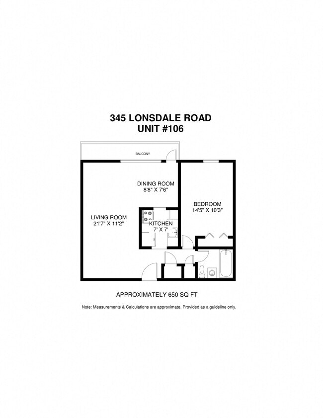 Plan d'étage - 345  Lonsdale