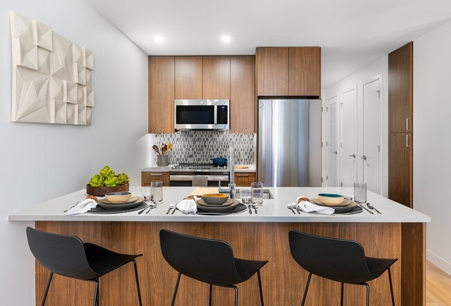 1-bed-kitchen - 210 South 12th Apartments