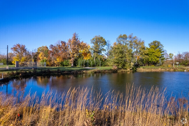 Pewaukee Village Park includes a pond for fishing enthusiasts.