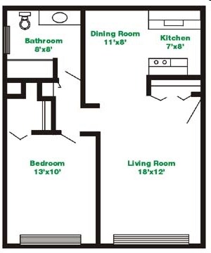 Plano de planta - Luna Apartments